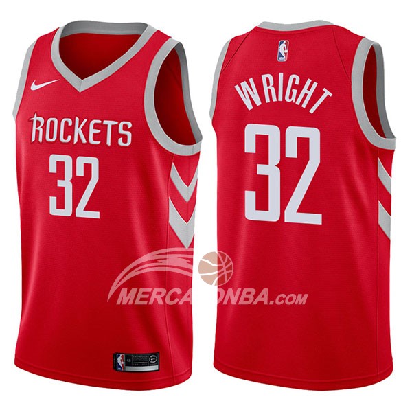 Maglia NBA Houston Rockets Brandan Wright Icon 2017-18 Rosso